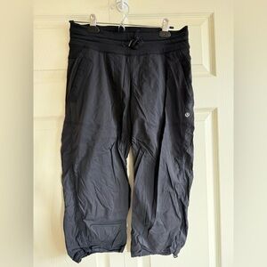 Lululemon dance studio crops, black, size 6